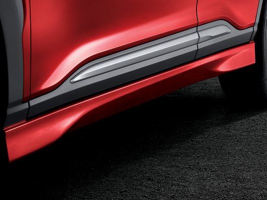 Genuine Hyundai Kona Hybrid Rh Side Skirt - Pulse Red