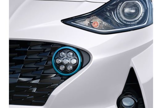 Genuine Hyundai I10 Fog Light Trims - Aqua Turquoise