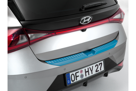 Genuine Hyundai I20 Rear Bumper Trim - Aqua Turquoise