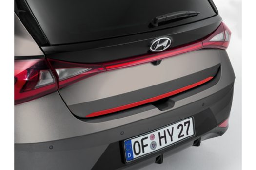 Genuine Hyundai I20 Tailgate Trim - Tomato Red