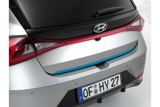 Genuine Hyundai I20 Tailgate Trim - Aqua Turquoise