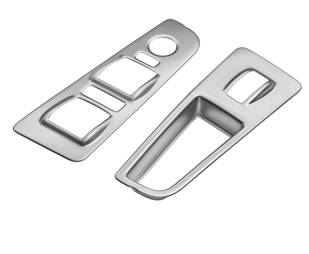 Genuine Fiat Punto Stainless Steel Window Control Mouldings - 4 Button Version