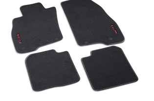 Genuine Alfa Romeo Mito Carpet Mats - Red Stitching