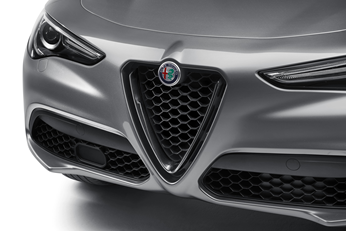 Genuine Alfa Romeo Stelvio Front Grille With Glossy Dark Miron Insert