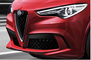 Genuine Alfa Romeo Stelvio Front Grille With Carbon Insert - For Quadrifoglio Version