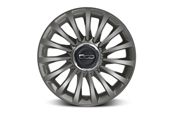 Genuine Fiat 500L 17" Grey Diamond Cut Alloy