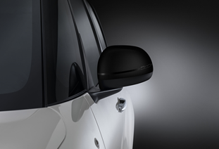 Genuine Fiat 500L Ceramic Black Mirror Covers