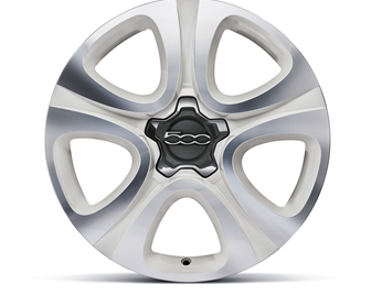 Genuine Fiat 500X 18" Alloy Wheel - White Diamond Cut