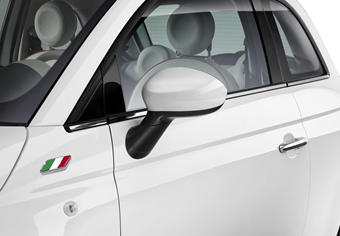 Genuine Fiat 500 Mirror Covers In White