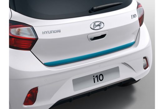 Genuine Hyundai I10 Rear Bumper Trim - Aqua Turquoise