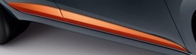 Genuine Nissan Micra Side Body Mouldings - Orange