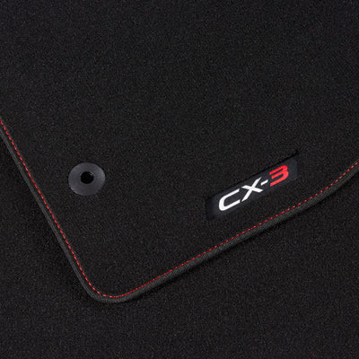 Genuine Mazda Cx-3 Velour Floor Mats - Red