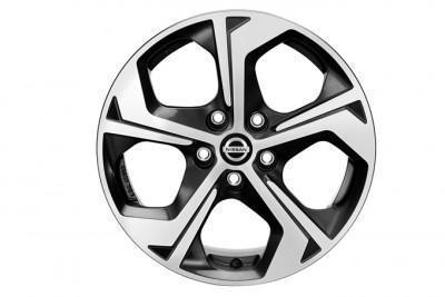 Genuine Nissan X-Trail 17" Alloy Wheel In Flow Design - Black/Silver