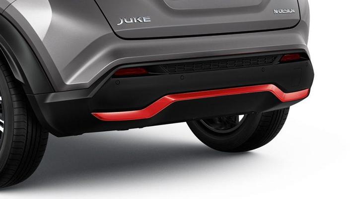 Genuine Nissan Juke Rear Bumper Finisher - Red