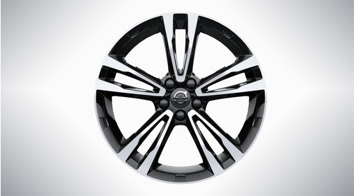 Genuine Volvo V90 Cross Country 19" 5 Double Spoke Alloy Wheel In Black/Diamond Cut