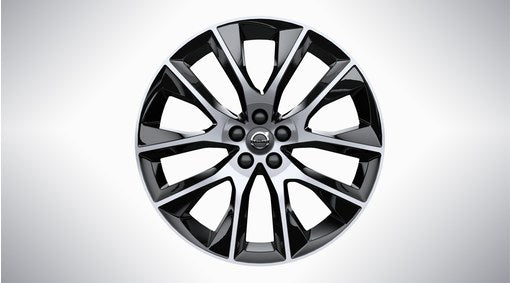 Genuine Volvo V90 Cross Country 20" 10 Spoke Alloy Wheel In Black/Diamond Cut