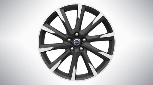 Genuine Volvo V60 19" Bor Alloy Wheel In Diamond Cut/Tech Black Glossy