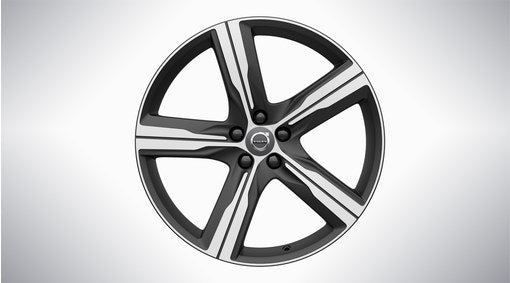 Genuine Volvo Xc90 20" 5 Spoke Matt Black/Diamond Cut Alloy Wheel