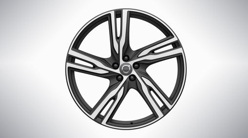 Genuine Volvo Xc90 22" 5 Double Spoke Matt Black/Diamond Cut Alloy Wheel