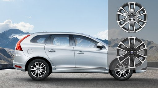 Genuine Volvo Xc60 18" Freja Alloy Wheel In Dark Grey/Diamond Cut