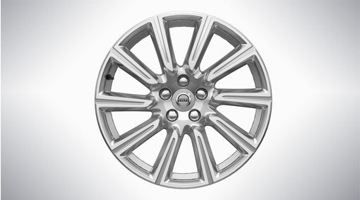 Genuine Volvo V90 18" 10 Spoke Alloy Wheel In Silver/Diamond Cut