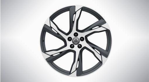 Genuine Volvo Xc90 22" 6 Double Spoke Matt Tech Black Alloy Wheel