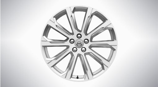 Genuine Volvo V90 20" 10 Spoke Alloy Wheel In Silver/Diamond Cut