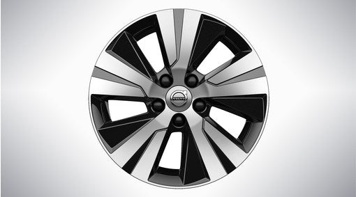 Genuine Volvo V60 16" 5 Spoke Alloy Wheel In Black/Diamond Cut