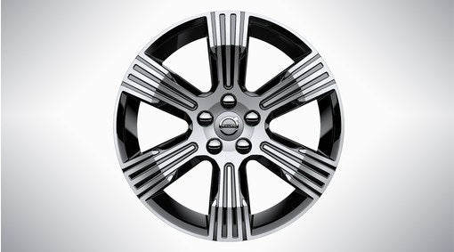 Genuine Volvo Xc40 18" 6 Spoke Alloy Wheel In Black/Diamond Cut - Not For Recharge Models