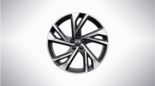 Genuine Volvo Xc40 20" 5 Double Spoke Complete Alloy Wheels In Matt Black/Diamond Cut - Not For Electric Only Models