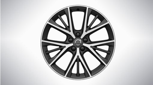 Genuine Volvo V90 19" 5 Triple Spoke Alloy Wheel In Matt Black/Diamond Cut