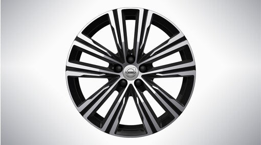 Genuine Volvo Xc60 19" 5 Multi Spoke Alloy Wheel In Black/Diamond Cut