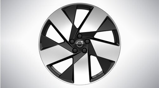 Genuine Volvo Xc40 20" 5 Spoke Front Alloy Wheel In Black/Diamond Cut