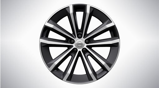 Genuine Volvo V90 19" 5 Double Spoke Alloy Wheel In Matt Graphite/Diamond Cut