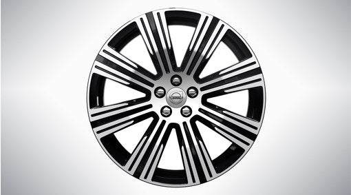 Genuine Volvo V90 20" 8 Spoke Alloy Wheel In Black/Diamond Cut