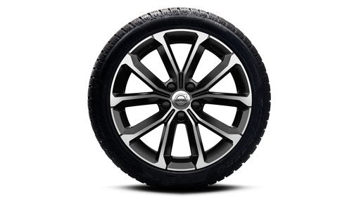 Genuine Volvo V60 17" 5 V Spoke Complete Winter Wheels In Black/Diamond Cut