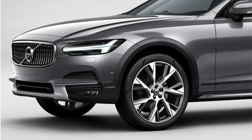 Genuine Volvo V90 Cross Country 21" 7 Spoke Complete Alloy Wheels In Matt Black/Diamond Cut