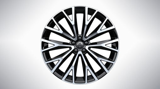 Genuine Volvo Xc60 22" 10 Open Spoke Complete Winter Wheel Set In Black/Diamond Cut