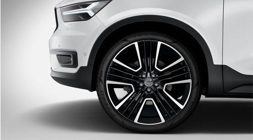 Genuine Volvo Xc40 21" 5 Triple Spoke Complete Alloy Wheels In Black/Diamond Cut