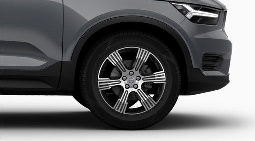 Genuine Volvo Xc40 18" 6 Spoke Complete Alloy Wheels In Black/Diamond Cut