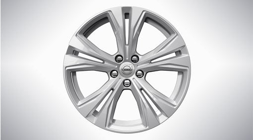 Genuine Volvo V90 18" 5 Double Spoke Complete Winter Alloy Wheels In Silver