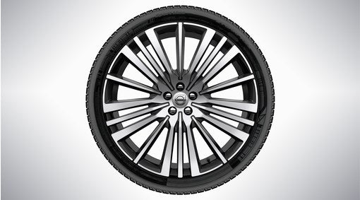 Genuine Volvo Xc90 22" 20 Spoke Black/Diamond Cut Alloy Wheels