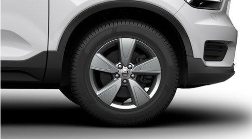 Genuine Volvo Xc40 17" 5 Spoke Complete Alloy Wheels In Silver