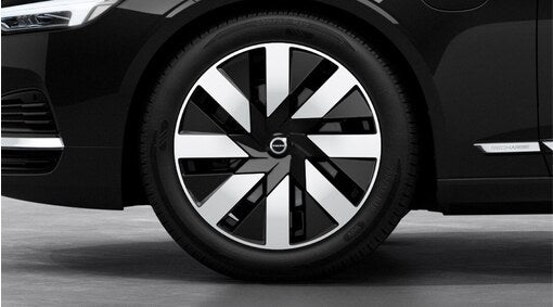 Genuine Volvo V90 19" 8 Spoke Alloy Wheel In Black/Diamond Cut