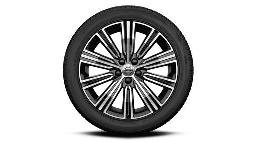 Genuine Volvo V60 18" 10 Multi Spoke Complete Winter Wheels In Black/Diamond Cut