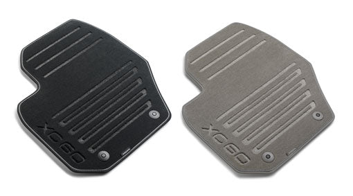 Genuine Volvo Xc60 Carpet Floor Mats Sports Design In Mocca Brown