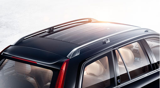 Genuine Volvo Xc90 Roof Rails In Metallic Silver