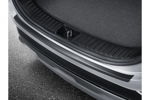 Genuine Hyundai Santa Fe Rear Bumper Protection Sheet - Black