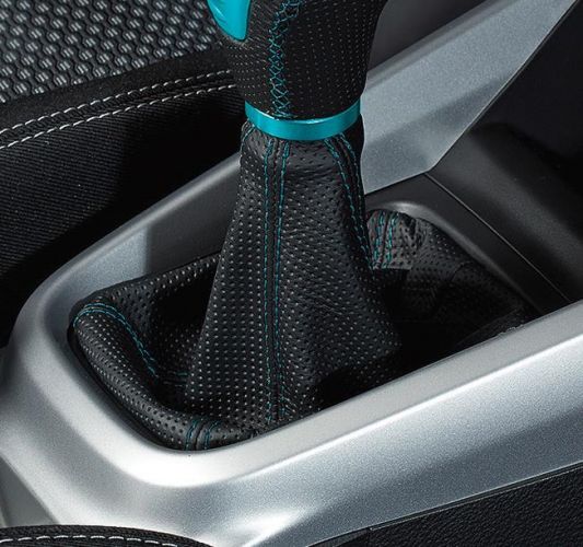 Genuine Suzuki Vitara Leather Gear Boot - Black And Turquoise