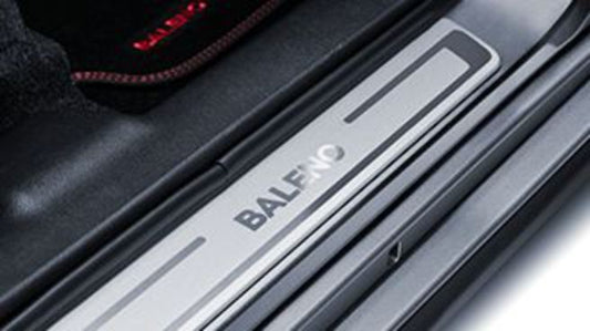 Genuine Suzuki Baleno Door Sill Trim Set - Aluminium With Logo